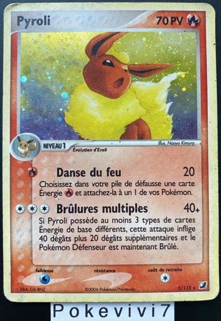 Carte Pokemon PYROLI 5/115 Holo Bloc EX Forces Cachées FR