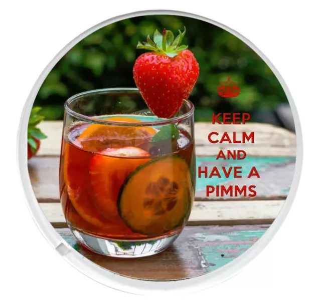 Keep calm Et Ont Une Pimms Rond dessous de Verre