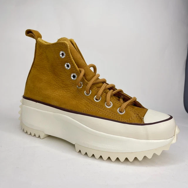 CONVERSE WOMENS RUN Star Hike Hi Tan Platform Sneaker Boots Size 8