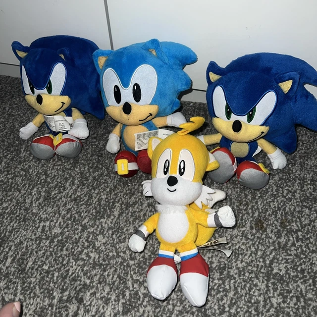 TAILS WAVE 1 & Sonic Plush Sonic The Hedgehog Jakks Soft Toy Bundle ...