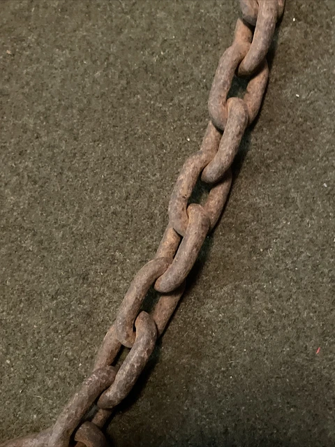 Vintage Antique Chain Plant Hanger Farmhouse Steampunk Hearth Eye Hook 5