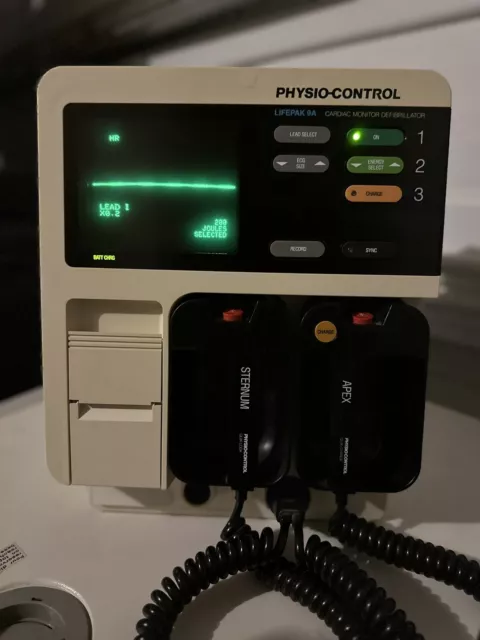 PHYSIO-CONTROL LIFEPAK 9A CARDIAC MONITOR Quik-look Recorder As Is
