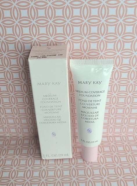 Base de cobertura media Mary Kay marfil 100 041995 normal/aceitosa nueva en caja envío gratuito