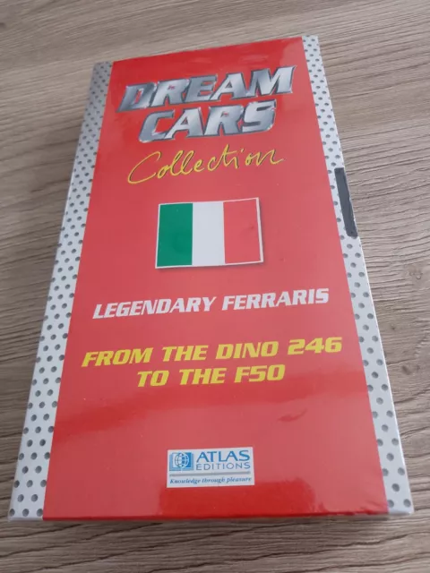 DREAM CARS COLLECTION - LEGENDARY FERRARIS DINO 246 to F50 (VHS VIDEO CASSETTE)