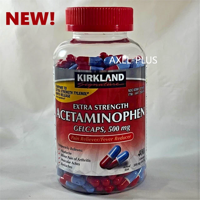 KIRKLAND SIGNATURE ACETAMINOPHEN Rapid Release Extra Strength 500mg 400