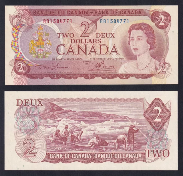 Canada 2 dollars 1974 P.-86a FDS-/UNC-  A-05