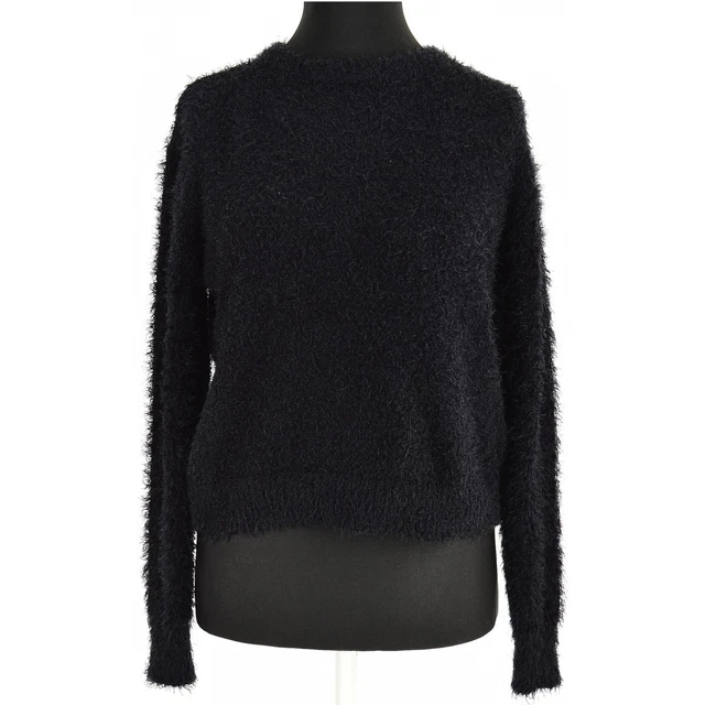 DIVIDED by H&M S NERO Poliestere Donna Maglione Camicia Eu 36,UK 8,US 4, It 40