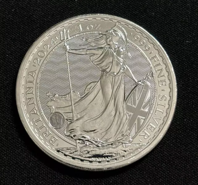 Moneta - Britannia 2024 - RE CARLO III - 1 oz argento 999 FDC
