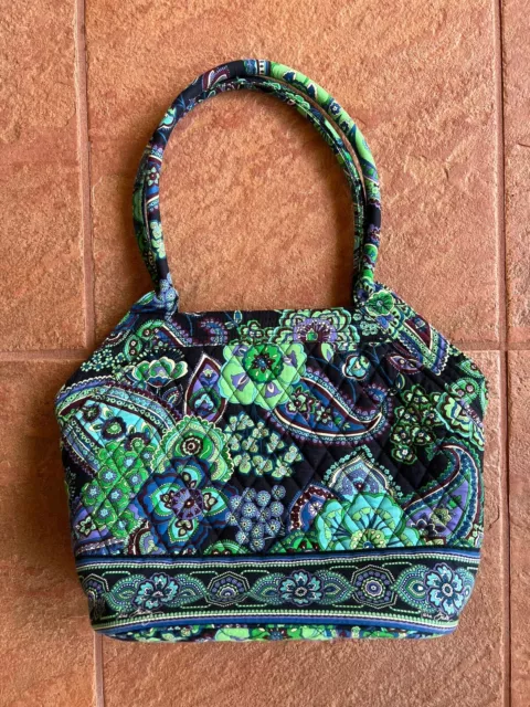 Vera Bradley Angle Tote Purse Handbag Blue Rhapsody (retired) NWOT