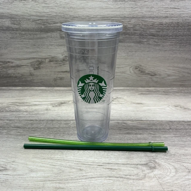 STARBUCKS 2022 CLASSIC Siren Logo Clear Plastic Cold Cup Tumbler Venti