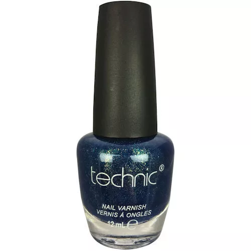 Technic Nail Polish Mermazing - Blue Glitter Sparkle Nails Varnish Shiny Gloss