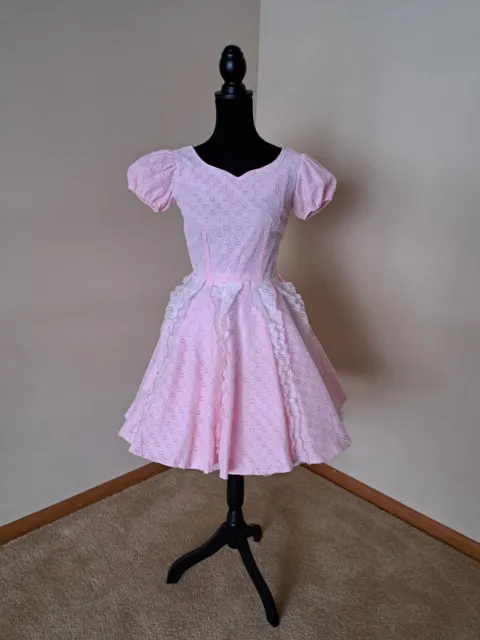 Square Dance Dress Pink  Size XS
