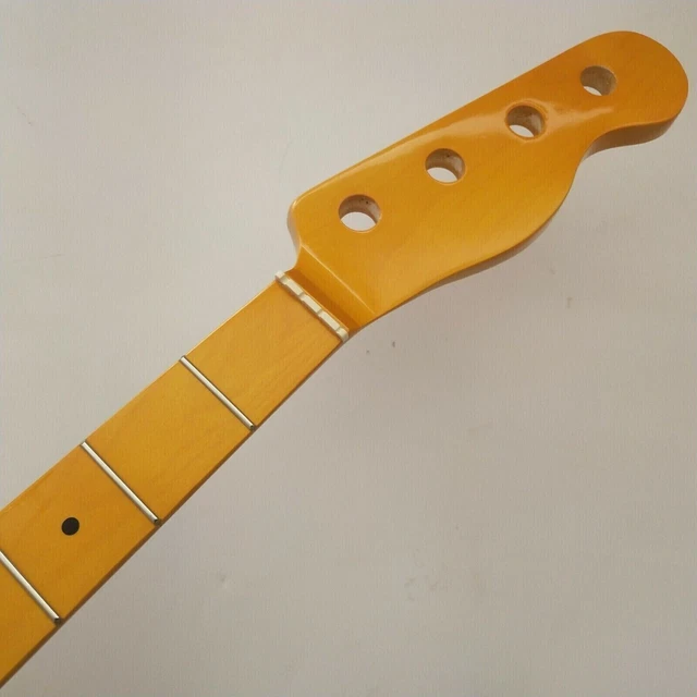 GLOSS MAPLE BASS guitar neck parts 4 string 20 fret Jazz BASS maple