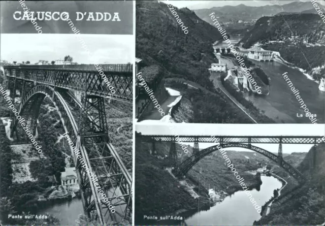 br34 cartolina calusco d'adda provincia di bergamo lombardia