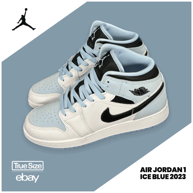 Nike Air Jordan 1 Mid SE blu ghiaccio GS | Sneaker bambini | 36,5 37,5 38 38,5 39 40