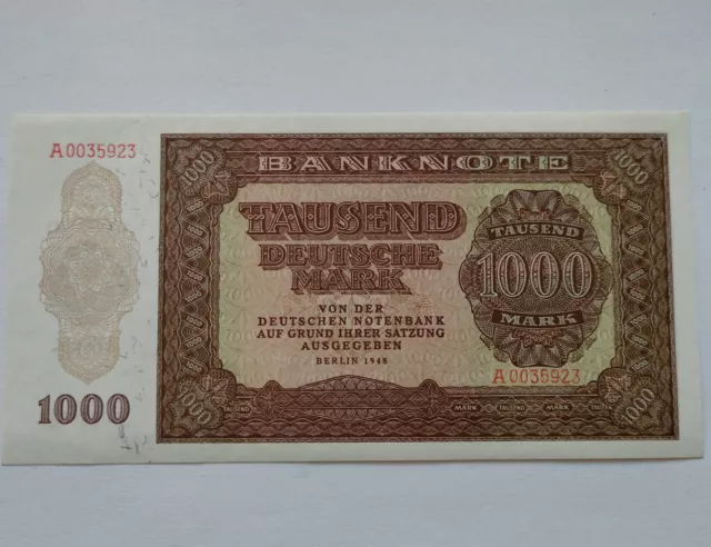 DDR Banknoten 1948 50 Pfennig bis 1000 Mark komplett Deutsche Notenbank sehr gut