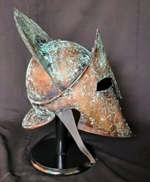 300 King Leonidas Spartan Greek Corinthian helmet old rustic look helmet