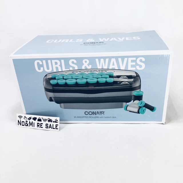 CONAIR XTREME INSTANT Heat Ceramic Hot Rollers with Heated Clips, Multi