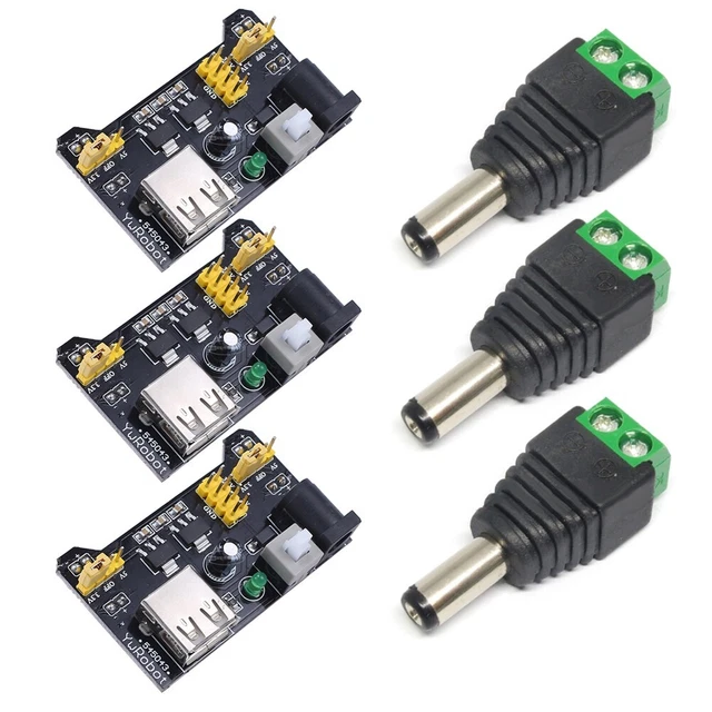 3X MB102 Breadboard Power-Supply Module 3.3V 5V For Arduino Bread Board
