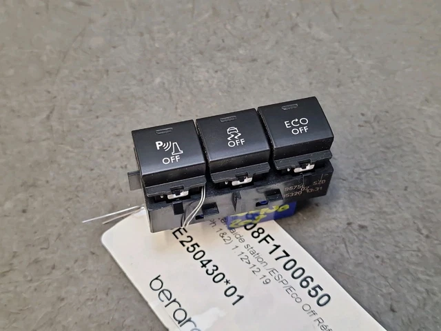 Bouton Interrupteur ESP / Eco Off Peugeot 208 I / 2008 I – Référence 96750111ZD