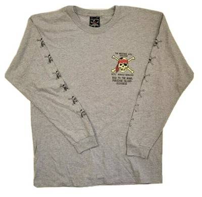 The beatings will continue until morale improves pirate gray long sleeves Large