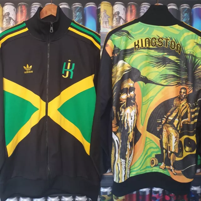 Adidas rasta tracksuit deals