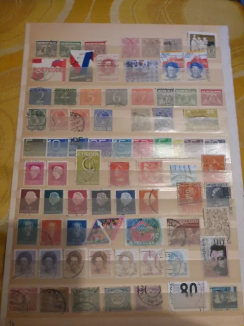 Briefmarken aus Erbnachlass 75 Stück von Niederlande gestempelt