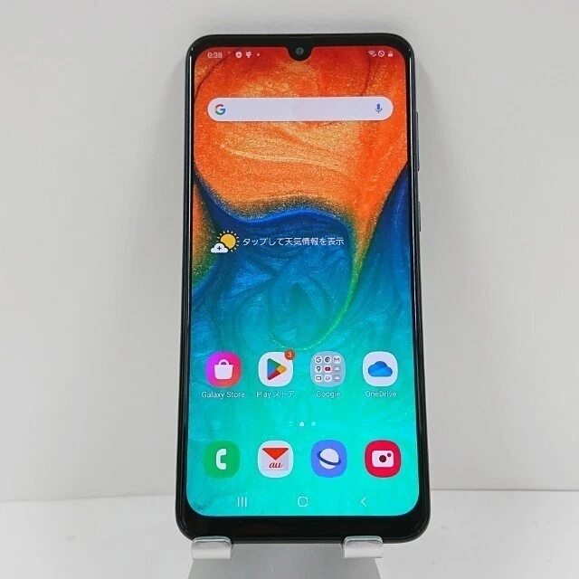 SAMSUNG GALAXY A30 au SCV43 Black 64GB Android Smartphone
