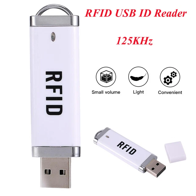 PORTABLE USB RFID R60D IC ID Card Reader 13.56MHz 125Khz For Android ...