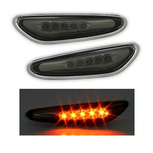 2 Clignotant Led Noir Cristal Bmw Serie 3 E46 Berline Phase 2 Serie 5 E60 X3 E83