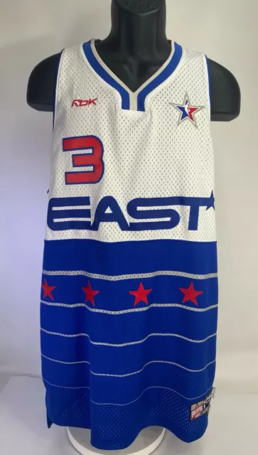 Reebok East Size 56 All Star Game Jersey Iverson Mens Blue Red 