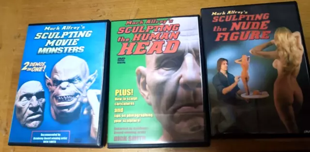 Learn Sculpting Movie Sculptures with Mark Alfrey 3 DVD Bundle Set