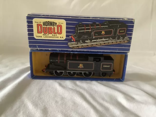 HORNBY DUBLO EDL17  3 Rail 0-6-2 BR Class N2 Tank Loco - Original Box