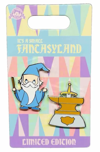It’s a Small Fantasyland Cuties Merlin & The Sword in the Stone Disney Pin NWT