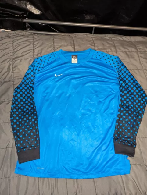 NIKE DRI-FIT YOUTH XL Long Sleeve T Shirt. Blue. Polyester $7.50 - PicClick
