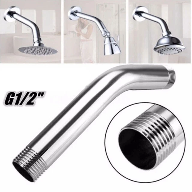 Acciaio Inox Doccia Testa Esteso Doccia Tubo Top Spray Doccia Gomito A
