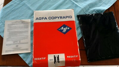 AGFA BROVIRA BEH 21-8,9x12,7cm Darkroom Feuilles Papier Photo Vintage 