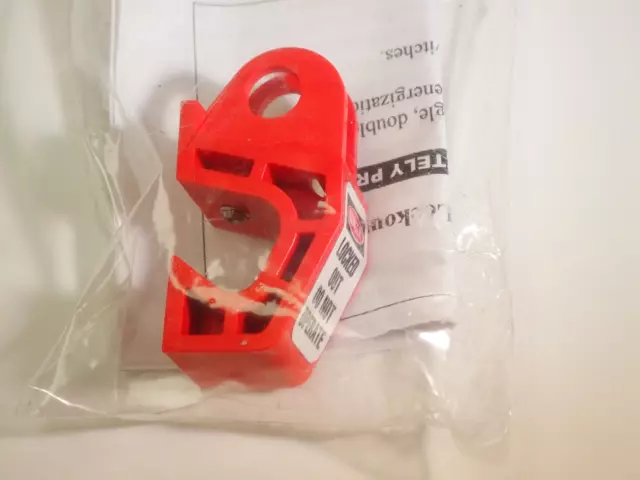 1 - Circuit Breaker Lockout, Red, Clamp-On