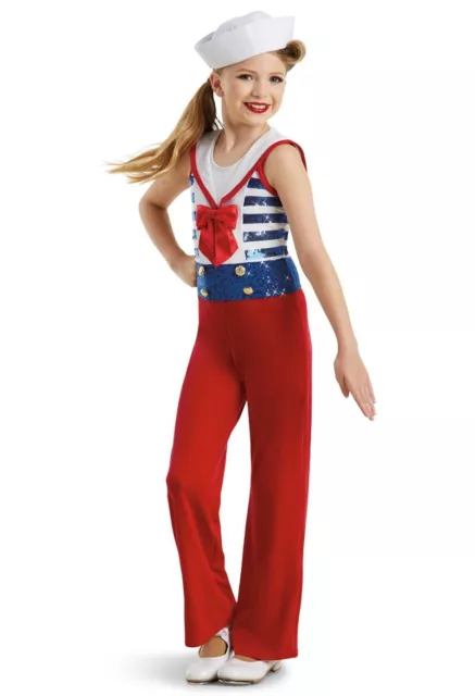 Nwt Weissman Yankee Doodle Girl Boy Dance Costume Adult Small Americana