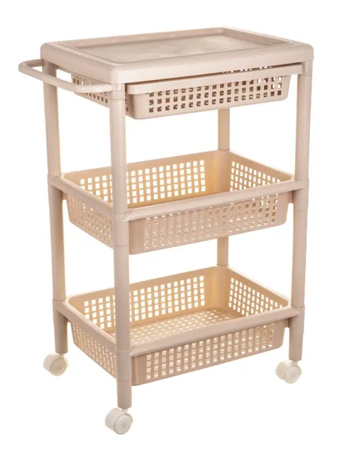 3 Tier Corner Shelf Storage Bathroom Caddy Shower Kitchen Trolley Rack Basket