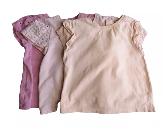 Baby Girls Top T-shirt Bundle x 3 Next John Lewis Size 18-24 Months