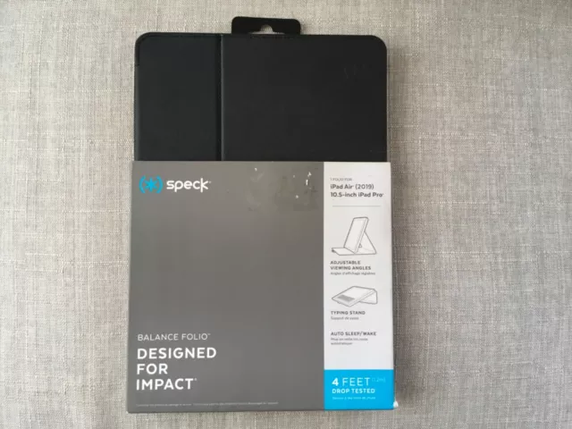 Speck Balance Folio Case Cover iPad Air 2019 Model iPad Pro 10.5" Black