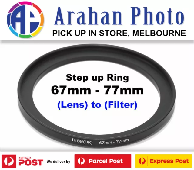 Step Up Ring 67-77mm  67mm Lens to 77mm filter