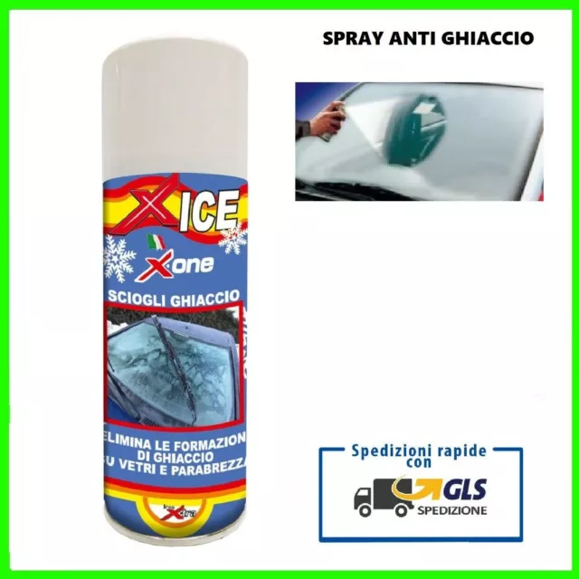 Spray Antighiaccio Deghiacciante Sciogli Ghiaccio Neve Vetri Parabrezza Per Auto