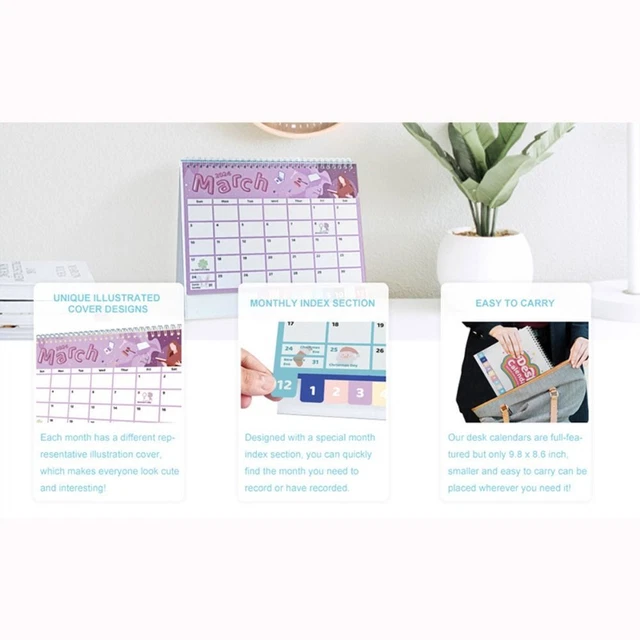 DECEMBER 2023DECEMBER 2024 Desk Calendar English Schedule Agenda Home