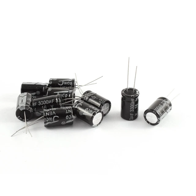 10pz 16V 3300UF 105C Reoforo radiale  condensatore elettrolitico 13mm x 20mm