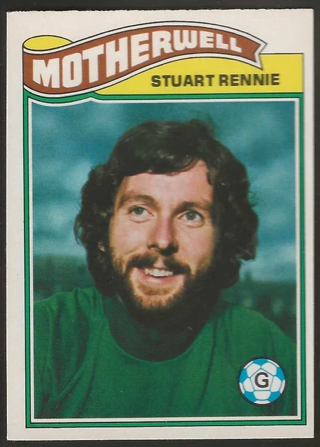 Topps-Football (Scottish Green Back 1978)-#033- Motherwell - Stuart Rennie