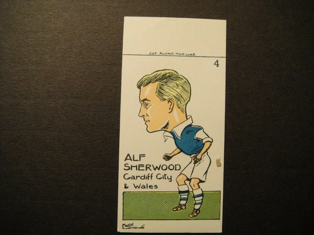 Sunday Empire News Footballers #4 Alf Sherwood Cardiff City Wales
