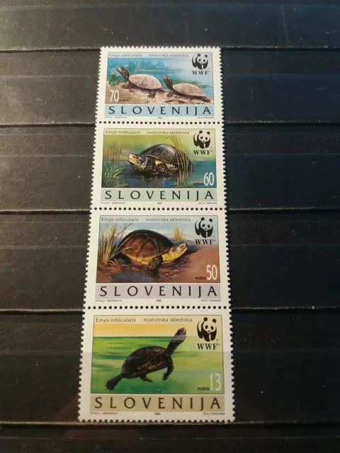 Slovenia Stamps 1996 WWF. Complete Strip.MNH