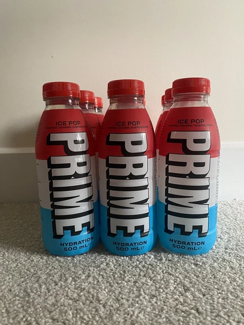 Prime Ice Pop Hydration Drink - Bottiglia 16,9 fl oz, confezione da 9